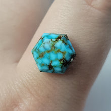 Load image into Gallery viewer, Red Web Kingman Turquoise
